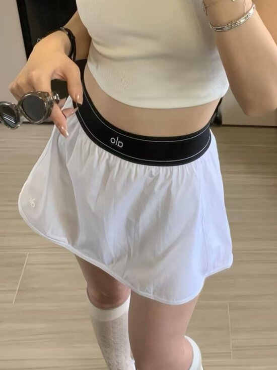 ALO Yoga Dresses & Skirts - 🍱Alo Yoga Match Point Tennis Skirt White,Summer Look